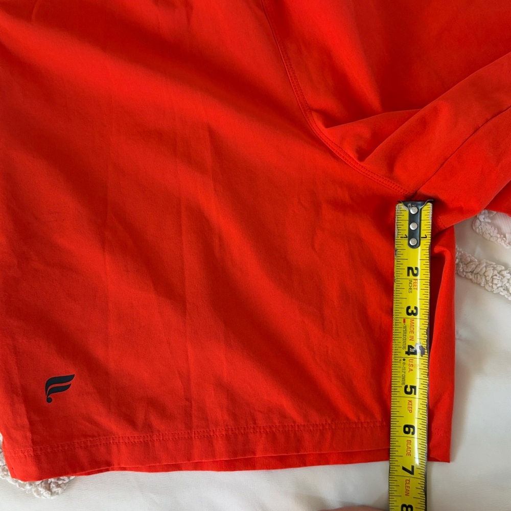 Fabletics Men's Athletic Shorts set combo 3 - Orange, Teal, Red - Picture 10 of 12